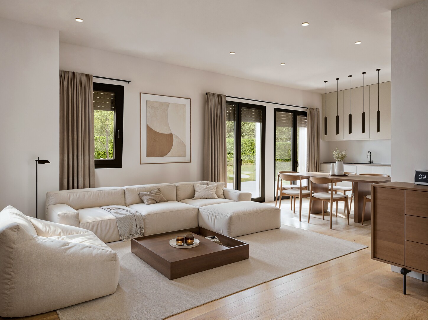 Renders 3D de interior en casa en valencia